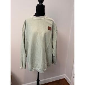 Outfitter Trading Co Sage Green Ribbed Long Sleeve Shirt